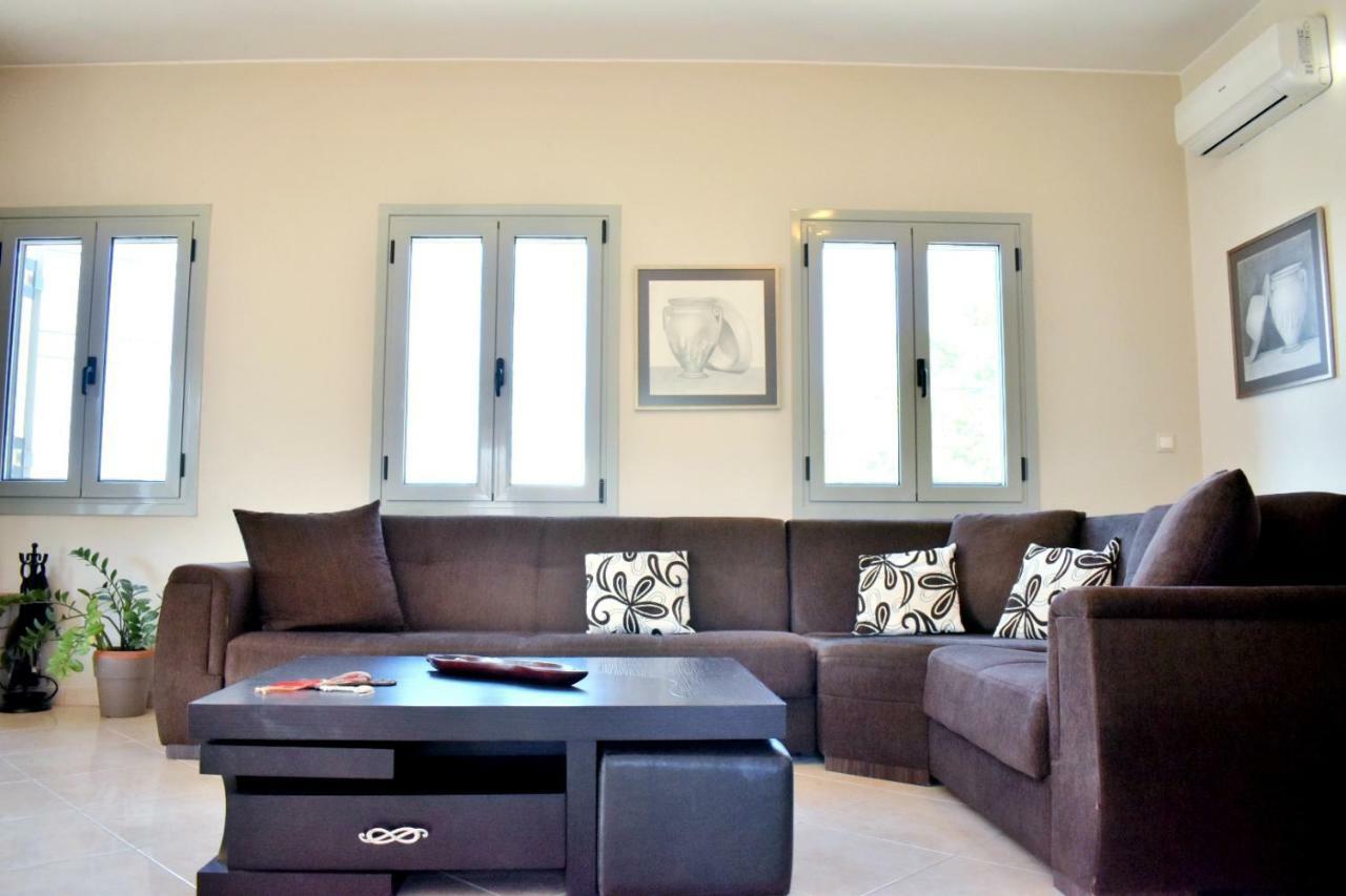 Almyrida Sea View House Villa Bagian luar foto